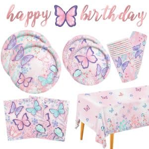 Butterfly Girls Birthday Party Supplies