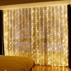 Fairy Curtain Lights with Remote 8 Modes USB Plug in